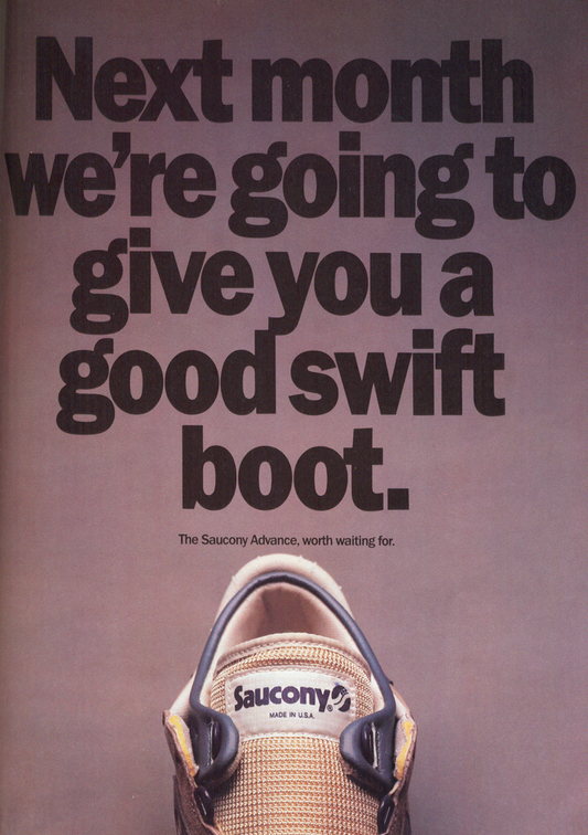 Retro Ad From September 1984, The Saucony Advance